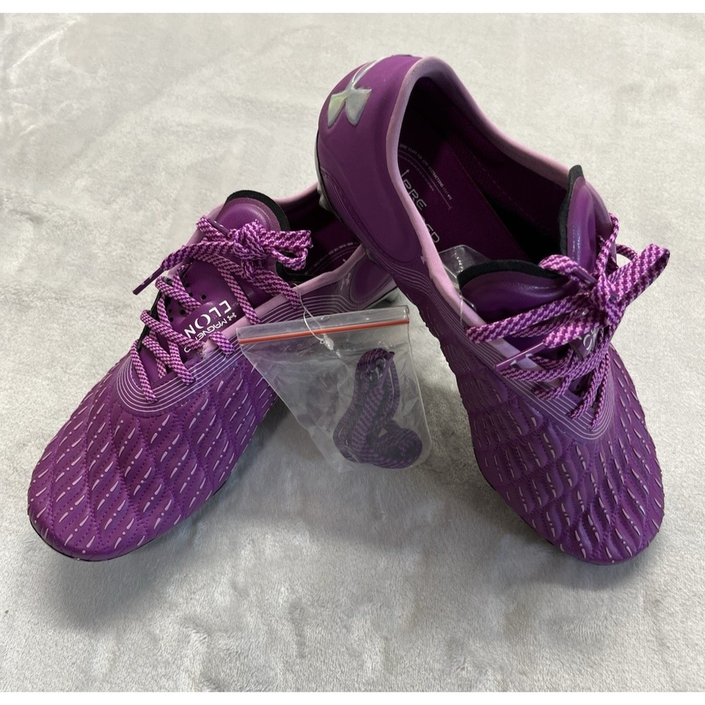 Under Armour Magnetico Elite 3 FG Soccer Cleats Women 9 Orchid Purple NWOB